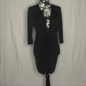 Black Plunge Dress